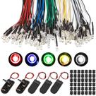 Kit de luzes LED Riakrum 220 unidades 12V com 100 suportes de plástico