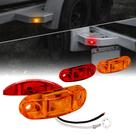 Kit de luzes marcadoras de trailer TRUE MODS 4 unidades 2,5, LED âmbar e vermelho Kit de luzes marcadoras de trailer TRUE MODS 4 unidades 2,5, LED âmbar e vermelho