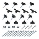 Kit de maçanetas POWERTEC 71130 T-Track, conjunto de 36 peças