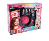 Kit De Maguiagem E Manicure Infantil Com Secador De Esmalte