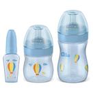 Kit de Mamadeira Primeiros Passos 50/150/240ml Azul - Lillo