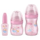 Kit de Mamadeira Primeiros Passos 50/150/240ml Rosa - Lillo