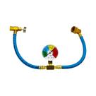 Kit De Mangueira De Carga De Refrigerante R134A Com Manômetro E Conector Rápido 20cm Padrão EUA/UE Kit De Mangueira De Carga De Refrigerante R134A Com Manômetro E Conector Rápido 20cm Padrão EUA/UE
