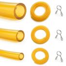 Kit de mangueira de linha de combustível Oraivy TPU de 3 tamanhos com braçadeira de aço inoxidável
