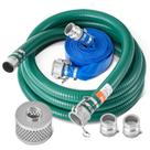 Kit de mangueira de sucção VEVOR para bomba de água 50 pés x 2 polegadas azul Kit de mangueira de sucção VEVOR para bomba de água 50 pés x 2 polegadas azul