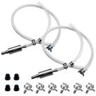 Kit de mangueiras para sangria de freio 2 peças com válvula unidirecional e presilhas Kit de mangueiras para sangria de freio 2 peças com válvula unidirecional e presilhas