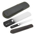 Kit de manicure e pedicure Conjunto de lixa de unhas de vidro preto GermaniKure