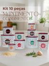 Kit de Mantimentos Linha Floral Organização com Delicadeza 10 Potes