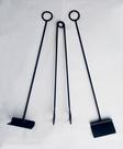 Kit de Manuseio e Limpeza de Lareira, Churrasqueira e Fogão a Lenha 3 Peças em Ferro Kit de Manuseio e Limpeza de Lareira, Churrasqueira e Fogão a Lenha 3 Peças em Ferro