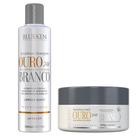 Kit de Manutenção para Cabelos Ouro Branco - Shampoo e Máscara Blueken Kit de Manutenção para Cabelos Ouro Branco - Shampoo e Máscara Blueken