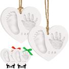 Kit de mãos e pés para bebês Keepsake KeaBabies com argila Kit de mãos e pés para bebês Keepsake KeaBabies com argila