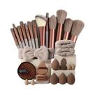 Kit De Maquiagem Com 33 Peças E Esponjas De Beleza Grandes E Pequenas Para Aplicação E Remoção