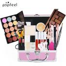 Kit de Maquiagem com Maleta sombras, blushes, bastões, pincéis 1