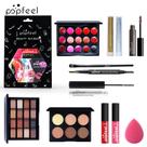 Kit de Maquiagem com Maleta sombras, blushes, bastões, pincéis