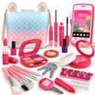 Kit de maquiagem finge Woumserta Mermaid Toy para meninas 3-5