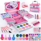 Kit de maquiagem GORISPI Kids Girl 66 unidades laváveis de 3 a 12 anos Kit de maquiagem GORISPI Kids Girl 66 unidades laváveis de 3 a 12 anos