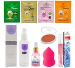 Kit De Maquiagem Iluminador Bruma Hidrata Pele Blush Primer
