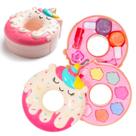 Kit De Maquiagem Infantil Paleta Com Sombra Batom Esmalte E Presilha Para Meninas