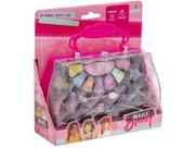 Kit de Maquiagem Infantil Sombra Batom Gloss Makebrinq Polibrinq