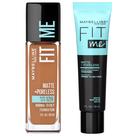 Kit de Maquiagem Maybelline Fit Me Base + Primer Matte