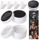 Kit de maquiagem MEICOLY Halloween para pintura facial em preto e branco, 7 unidades