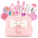 Kit de maquiagem mibasies Kids Real Makeup 18 unidades com bolsa inicial