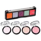 Kit de Maquiagem Paleta de Sombras Acqua Color + Iluminador Facial Efeito Intenso Holografic Glow UNImakeup