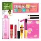 Kit De Maquiagem Paleta Sombra Mascara Facial Agua Micelar