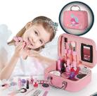 Kit de maquiagem Pretend para meninas, kit de maquiagem para
