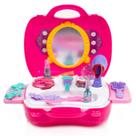 Kit de Maquiagem Pretend Play Toysery para Meninas - Com Estojo de Salão de Beleza