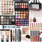 Kit de Maquiagem PWYSHXDF Paleta de Sombras e Gloss Labial Kit de Maquiagem PWYSHXDF Paleta de Sombras e Gloss Labial