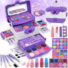 Kit de maquiagem Teensymic Kids lavável com conjunto de maquiagem 54 unidades roxo