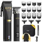 Kit de Máquina de Cortar Cabelo Sem Fio com Aparador e Display LED