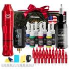Kit de Máquina de Tatuagem Sem Fio Neebol com Bateria de 1600mAh e Tintas