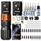 Kit de Máquina de Tatuagem Sem Fio POSEIDON Estilo Caneta com 20 Cartuchos