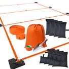Kit de marcadores de quadra de pickleball SportzPals portátil para exterior/interno Kit de marcadores de quadra de pickleball SportzPals portátil para exterior/interno