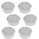 Kit De Marmitas Nº 16 Redondas Em Aluminío Reforçado Kit Com 6 - 1,2 Litros