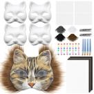 Kit de máscara DIY Therian Máscara Therian com máscara de pele e malha de olhos para gatos