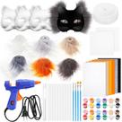 Kit de máscaras DIY Seenelling Therian para iniciantes com 4 máscaras para gatos