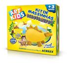 Kit de Massinha Dinossauros Amarelo Art Kids Acrilex