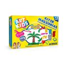 Kit De Massinhas de Modelar 450g Com Moldes e Acessórios