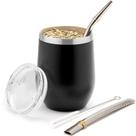 Kit de Mate con Bombilla BALIBETOV Acero Inoxidable 236 mL