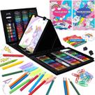Kit de materiais de arte COLOMERA ARTS, conjunto de 276 peças para crianças com cavalete