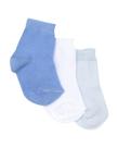 Kit de Meia Bebê Cano Médio Lisa Masculino - 3 Pares Kit de Meia Bebê Cano Médio Lisa Masculino - 3 Pares
