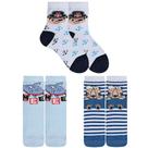 Kit de Meia Infantil Divertida 3 Pares