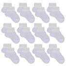 Kit de Meias para Bebê Basic Branca 12 Pares
