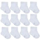 Kit de Meias para Bebê Branca 12 Pares