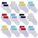 Kit de Meias para Bebê Menino Basic Colorida 12 Pares