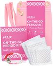 Kit de menstruação Pixie Cup First Period com almofadas orgânicas