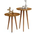 Kit de Mesa de Apoio Lateral Estilo Retrô, elegante para seu ambiente